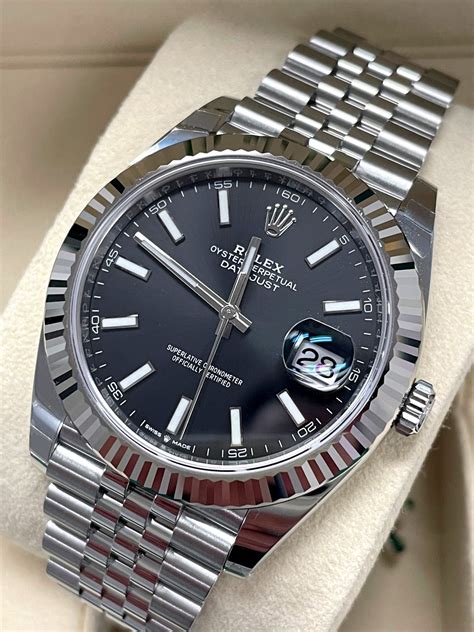 rolex 41 date black]